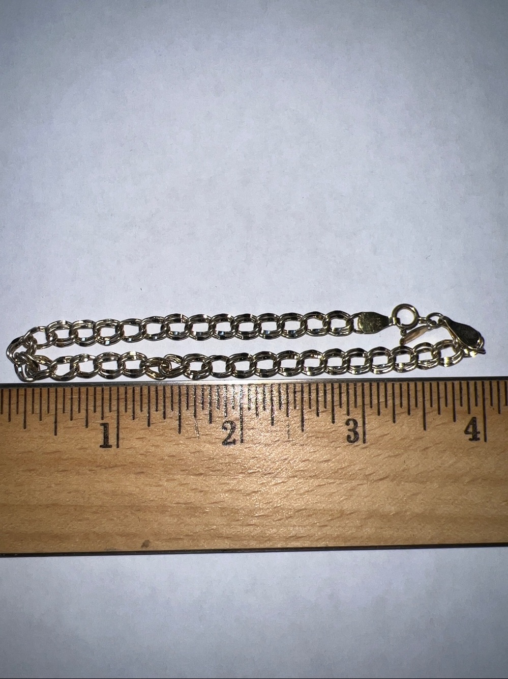 Vintage PPC STG Sterling Silver Double link bracelet